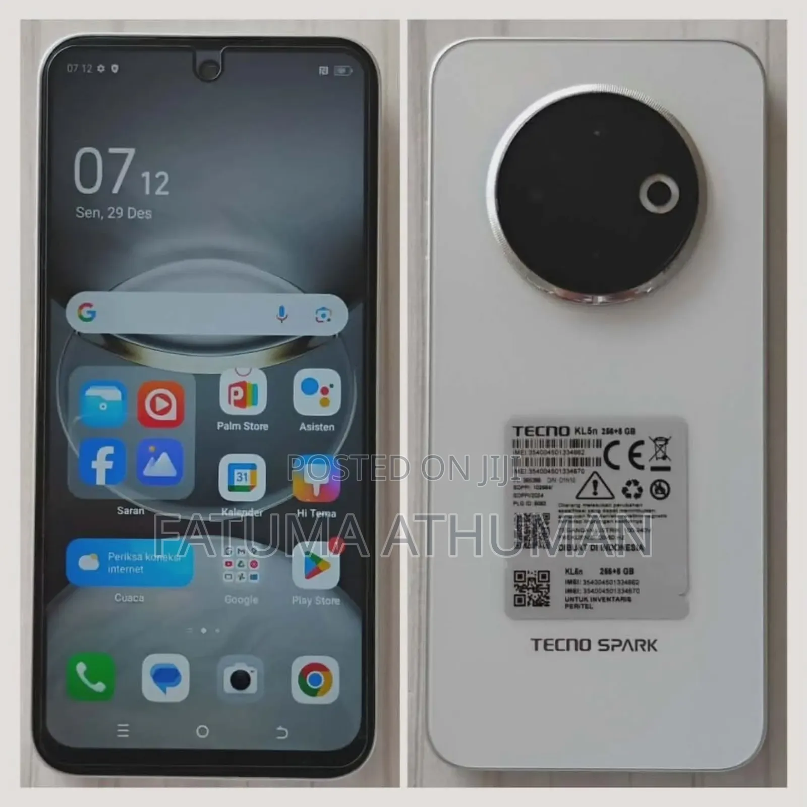 New Tecno Spark 30C 128 GB White