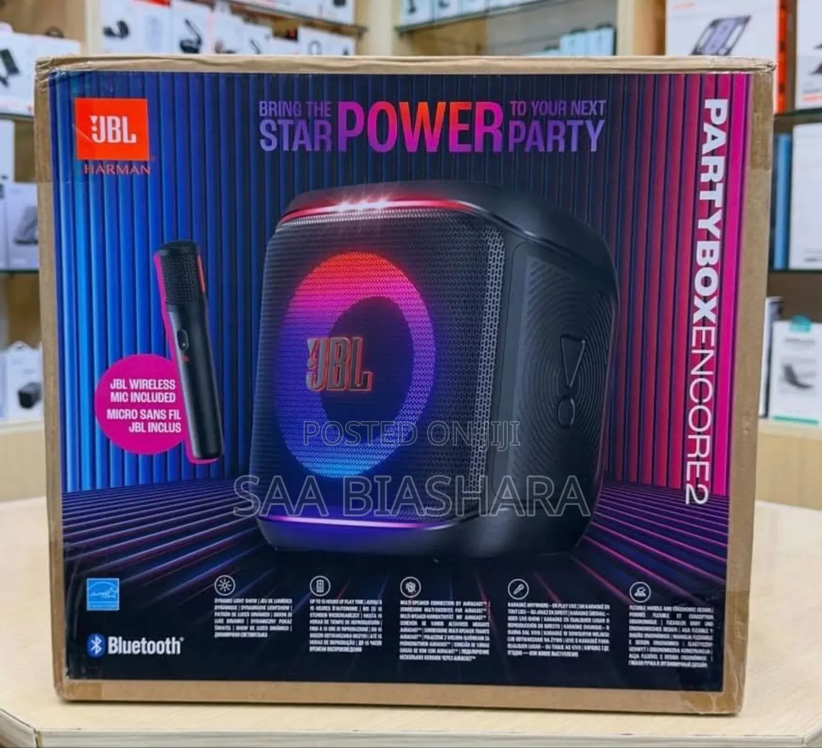 Original JBL Partybox Encore 2 With 2 Mic