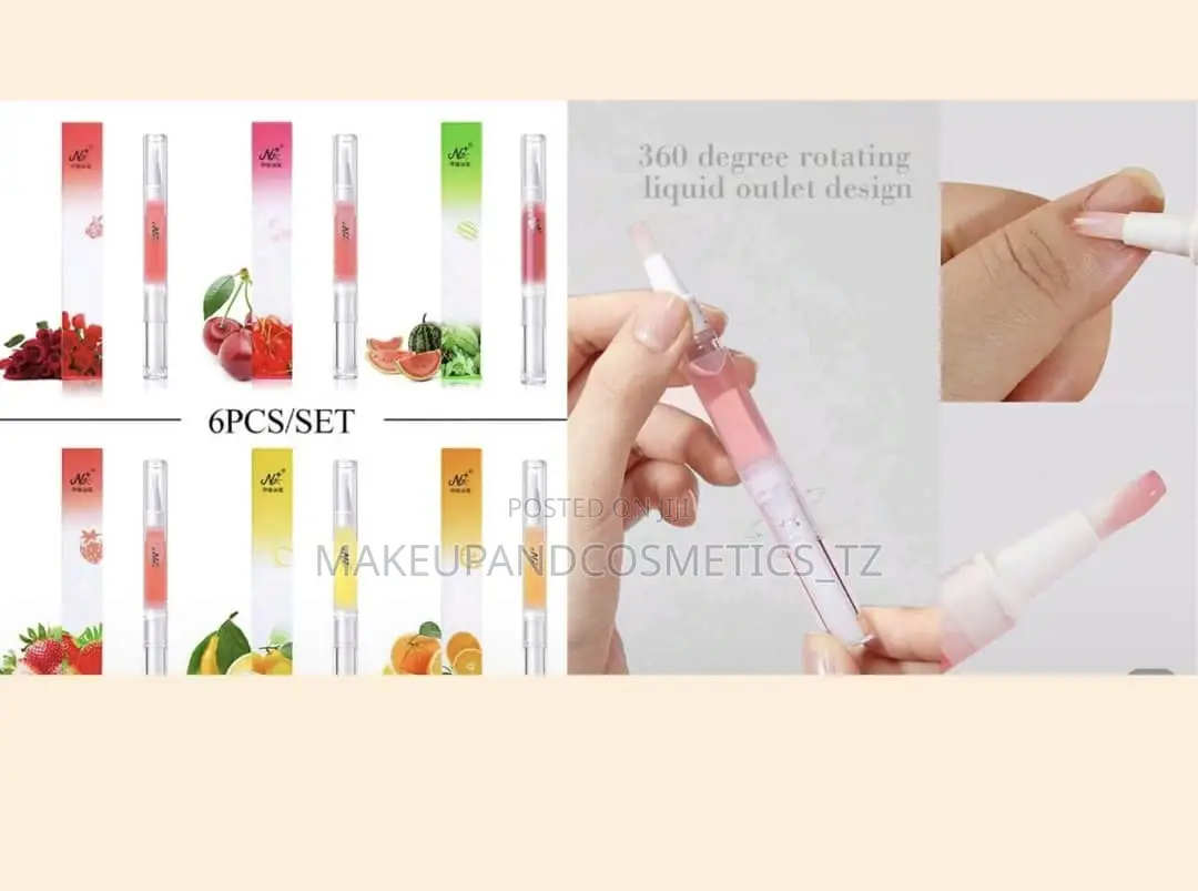 6pcs Set Nail Oil Pen Nutrition Treatment for Cutide Repair