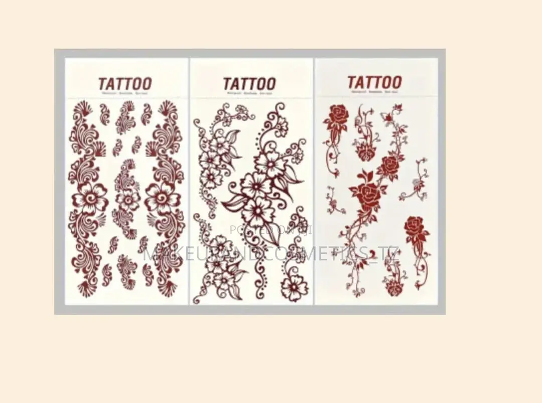 1 Pc Mehndi Henna Temporary Sticker (Good Quality