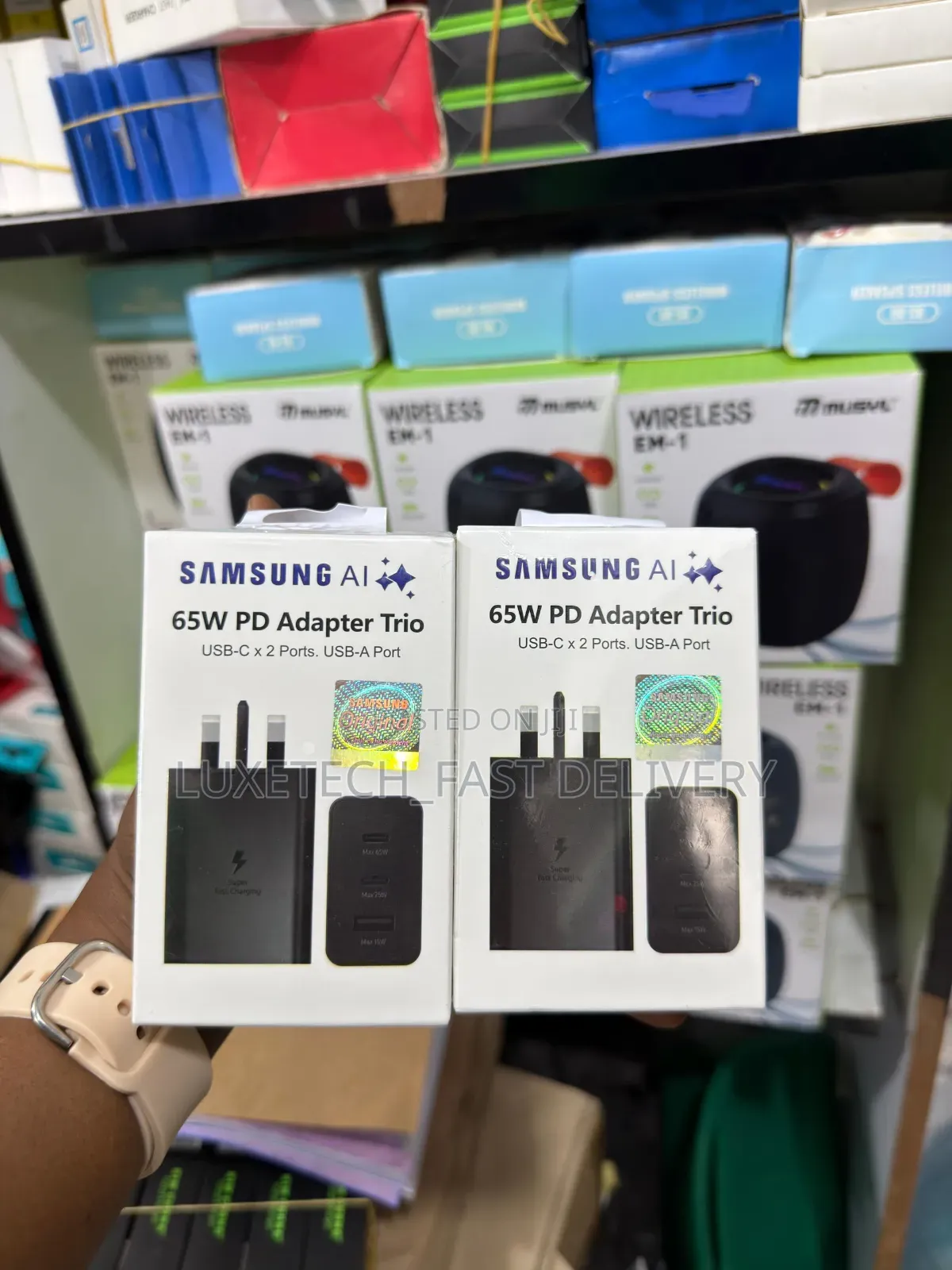 Samsung 65w Pd Power Adapter Trio With Usb Cable Type-C