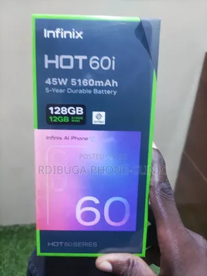 New Infinix Hot 60i 128 GB Black