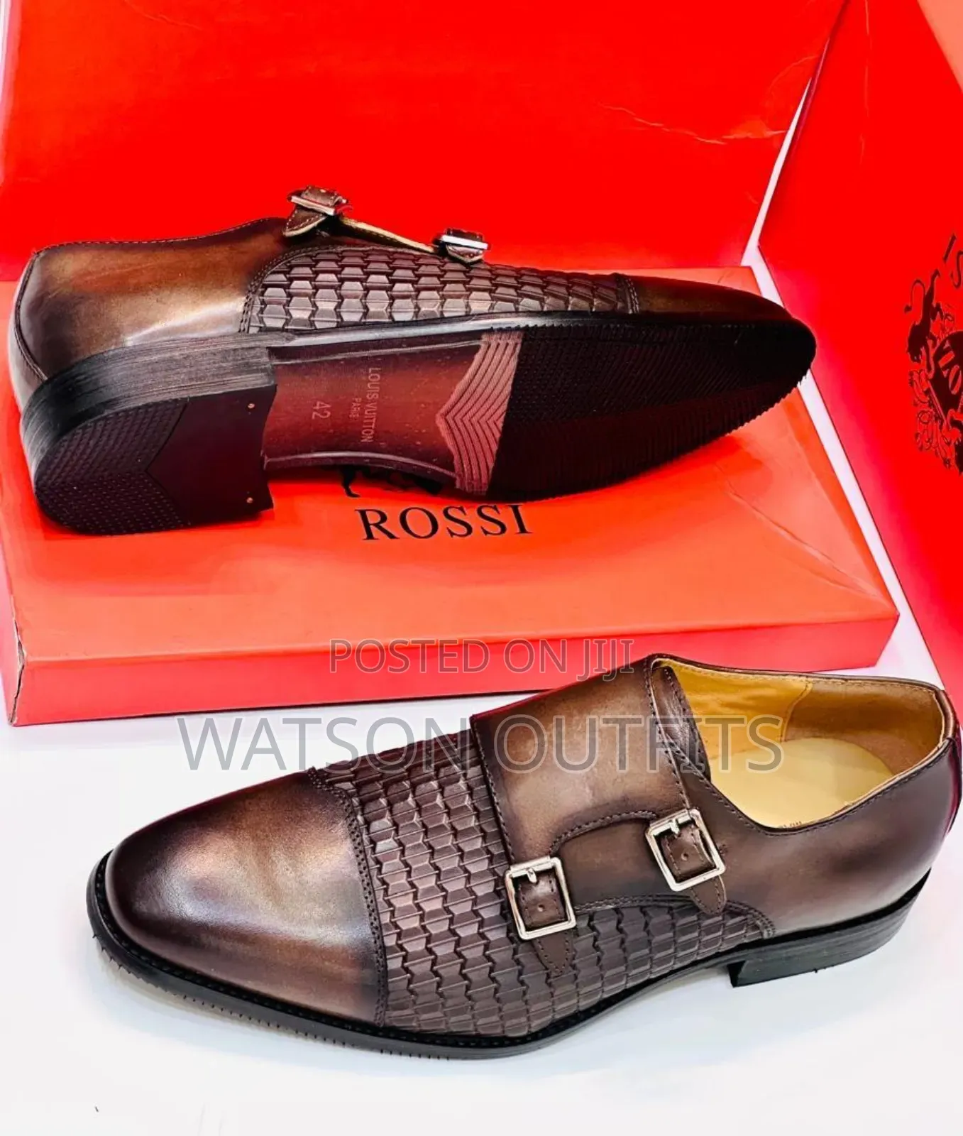 Viatu Vya Leather Materials Original or Men's Lv Leather Shoes