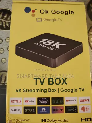 Google Tv Box Streaming Chromecast Dolby Audio Voice Assistant