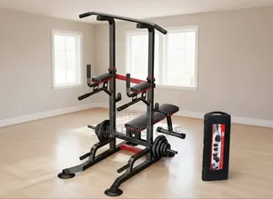 Pull Up Station + Bench Press + 58kg Weigts Set