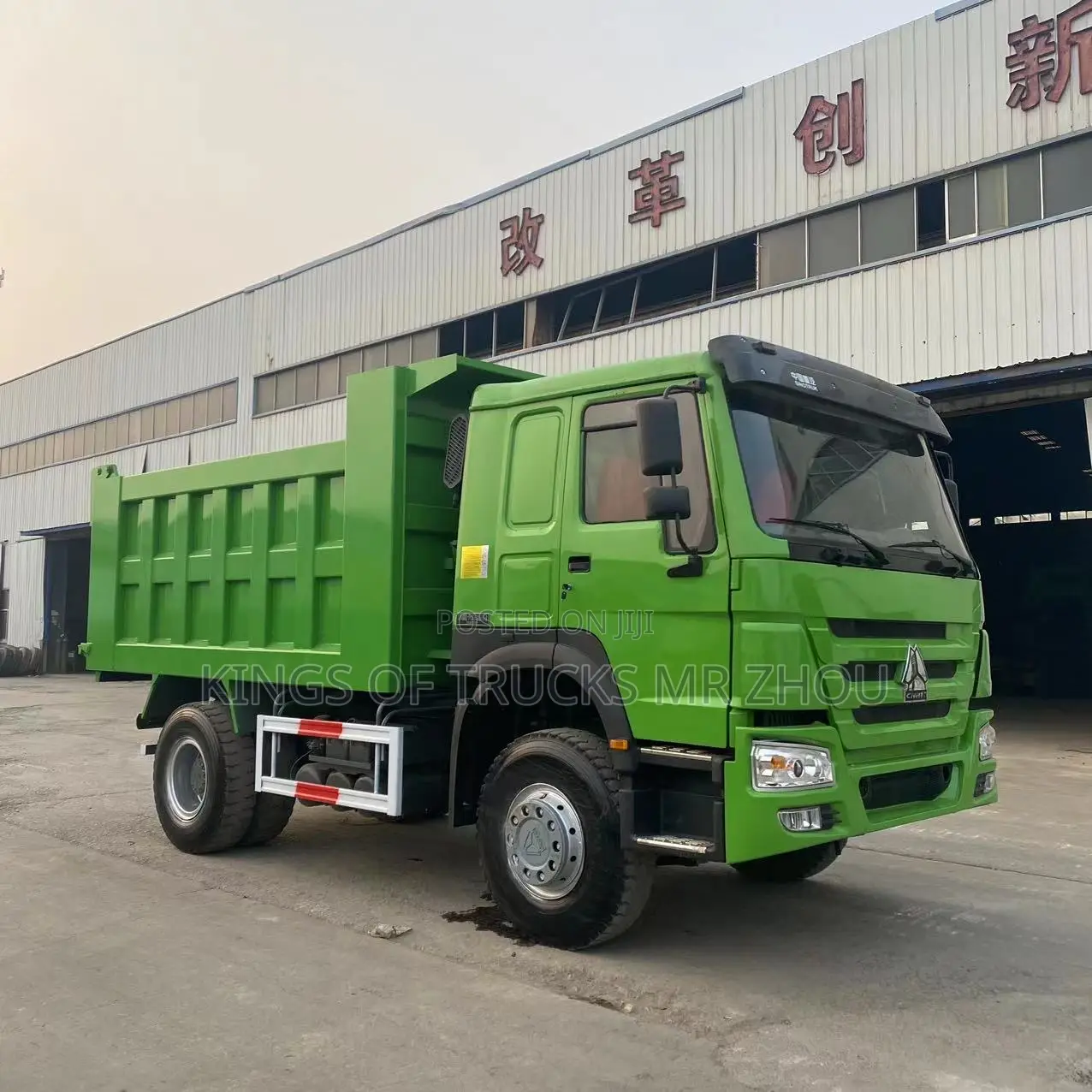 Ready for Order Green Howo 4x2 Dump Truck