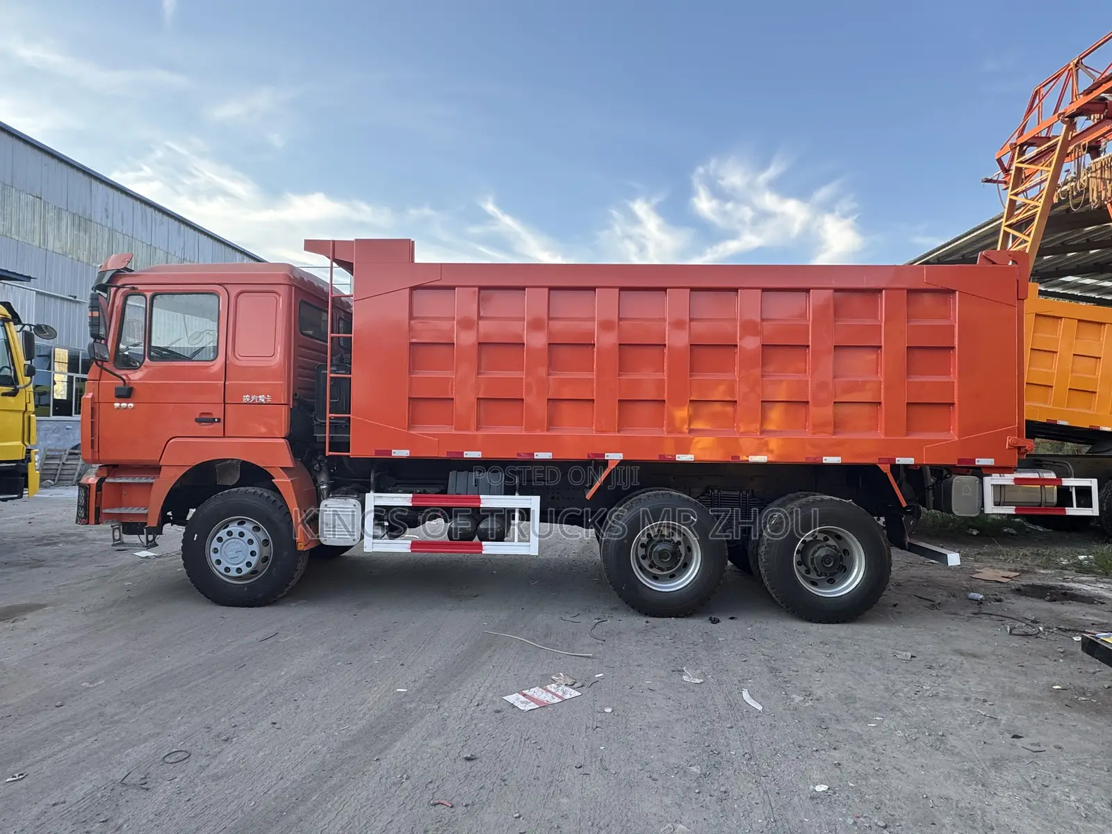 Ready for Order Orange Shacman 6x4 Dump Truck