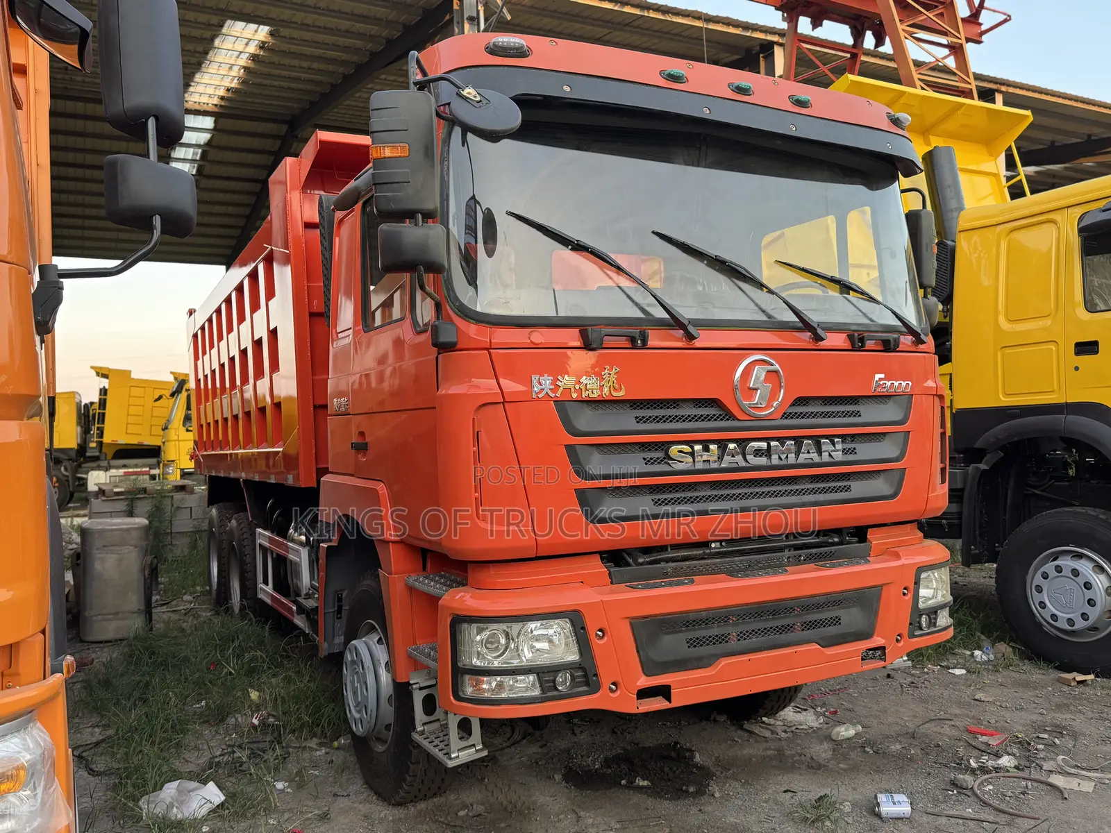 Ready for Order Orange Shacman 6x4 Dump Truck