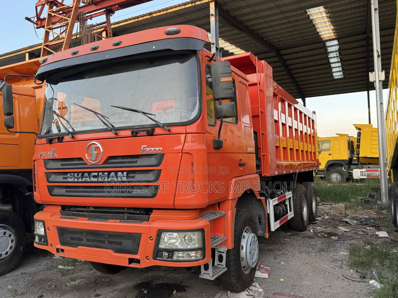 Ready for Order Orange Shacman 6x4 Dump Truck