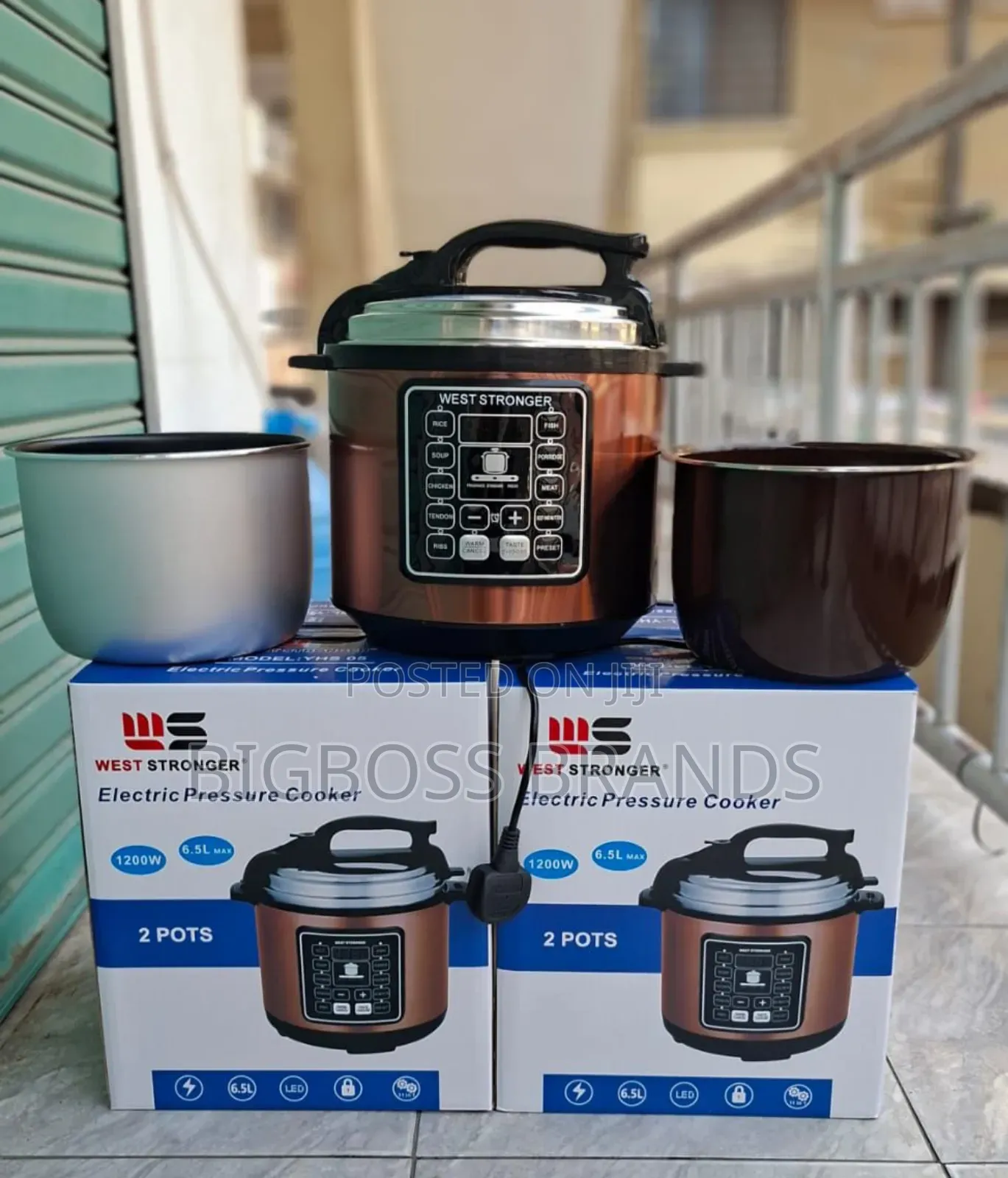 West Strong Pressure Cooker Sufuria Mbili