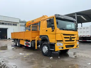 Ready for Order Yellow Howo 6x4 Truck With Crane