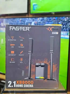 Faster Subwoofer Xb8000 Usb Bluetooth Aux Led Display
