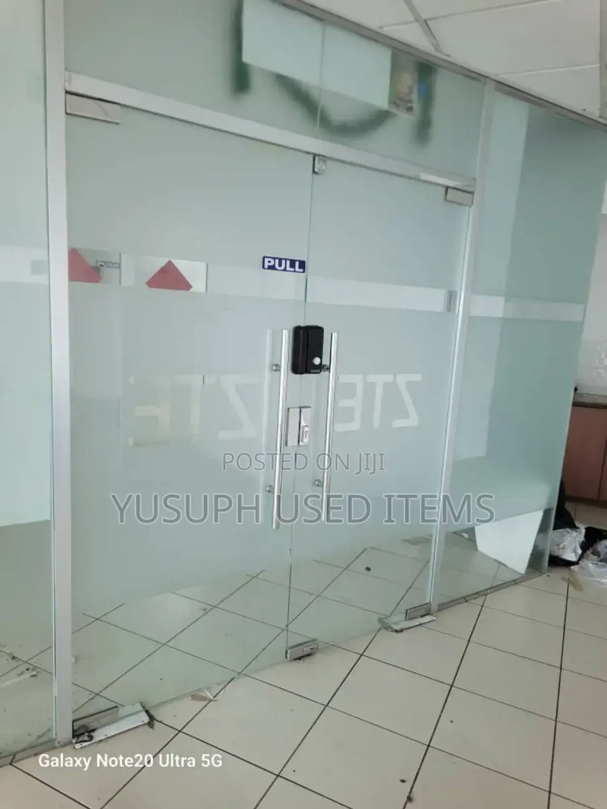 Frameless Mlango Kioo