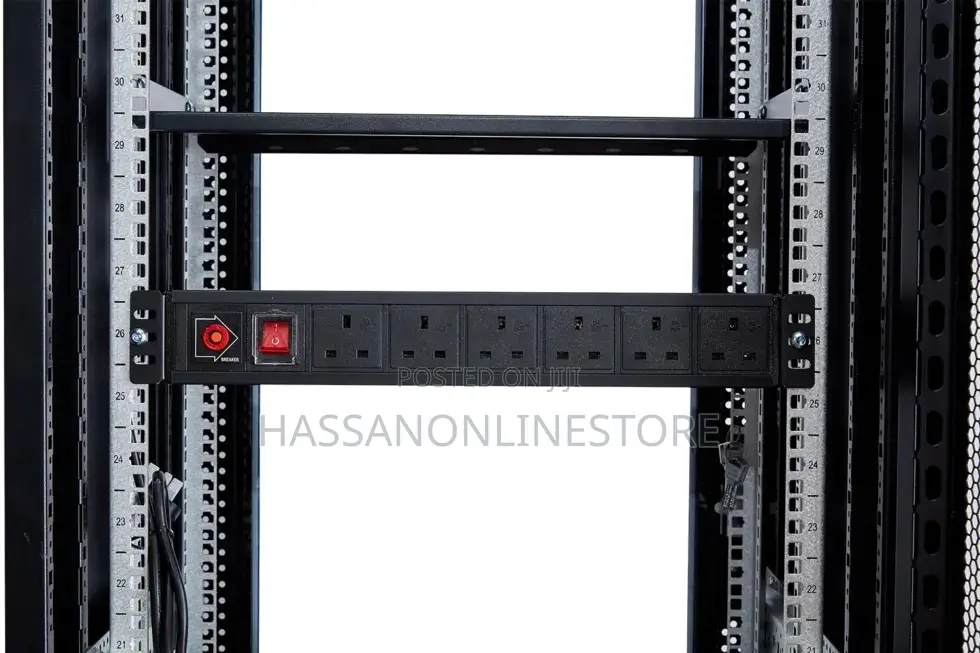 Evi Era1pdu6uk Rackmount 6-Way Power Strip – Uk Type