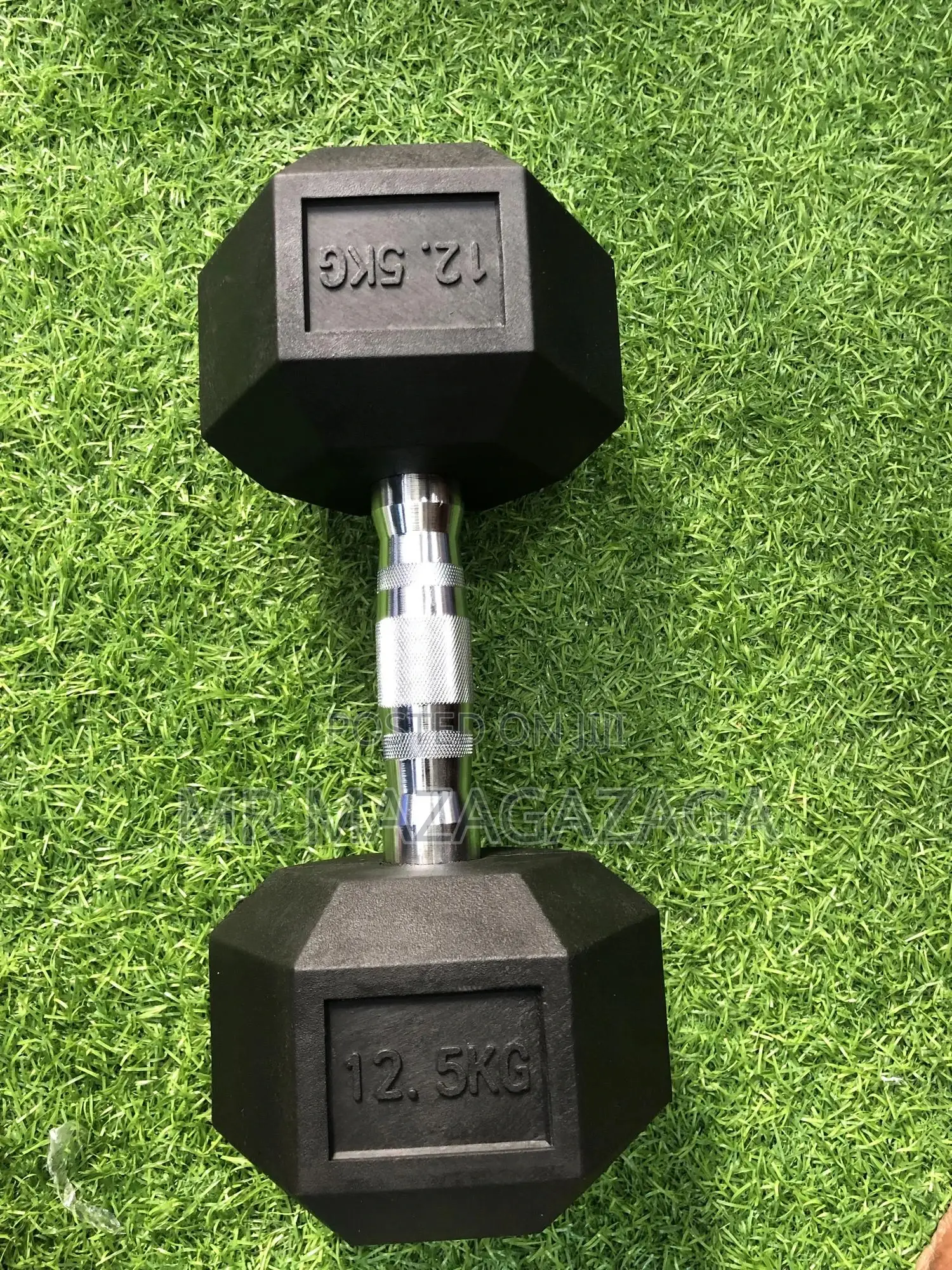Hexagon Rubber Dumbbells 12.5kg
