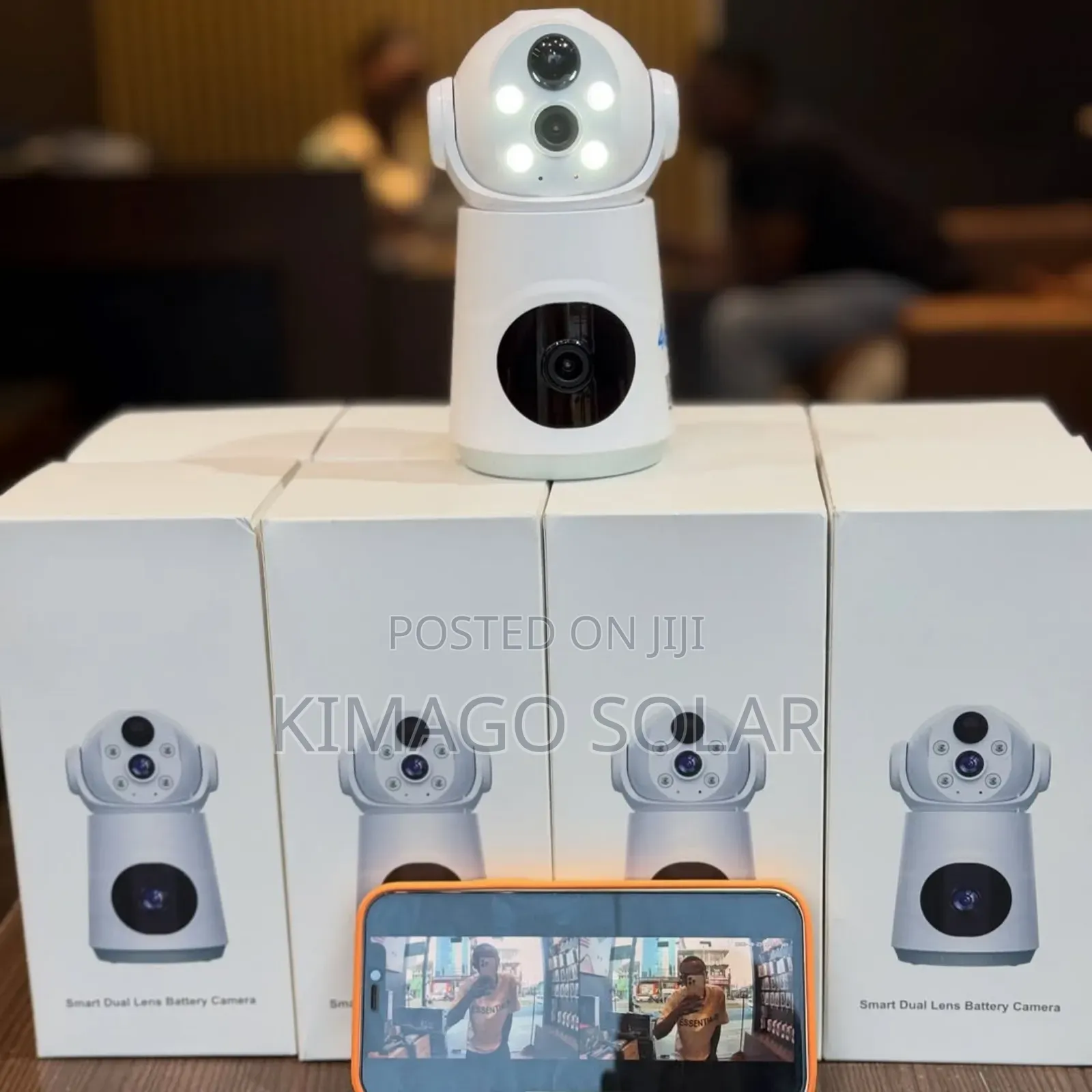 Smart Baby Monitor With Rechargeable Cell PTZ Control