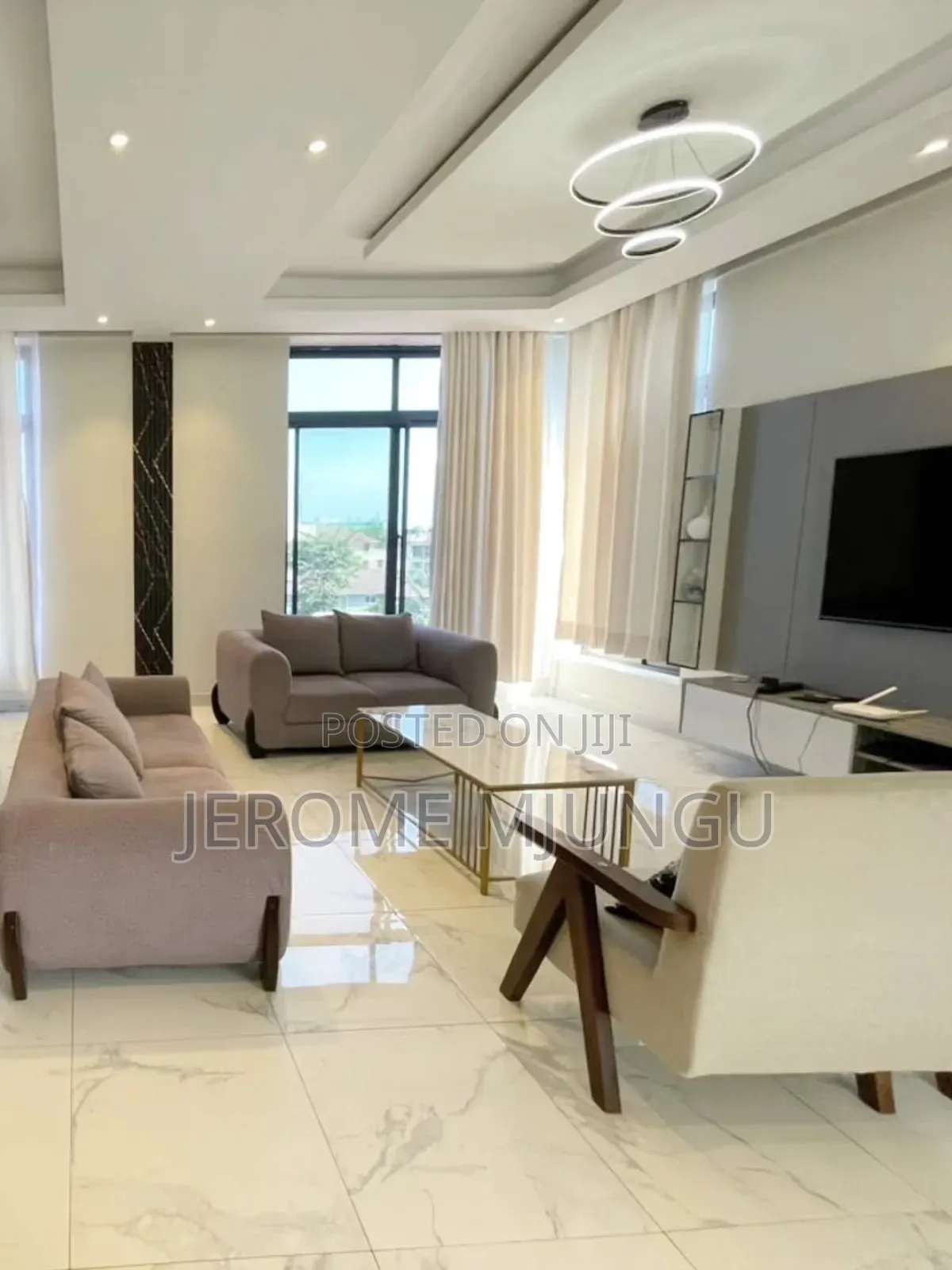 Furnished 3bdrm Apartment in Mikocheni for rent