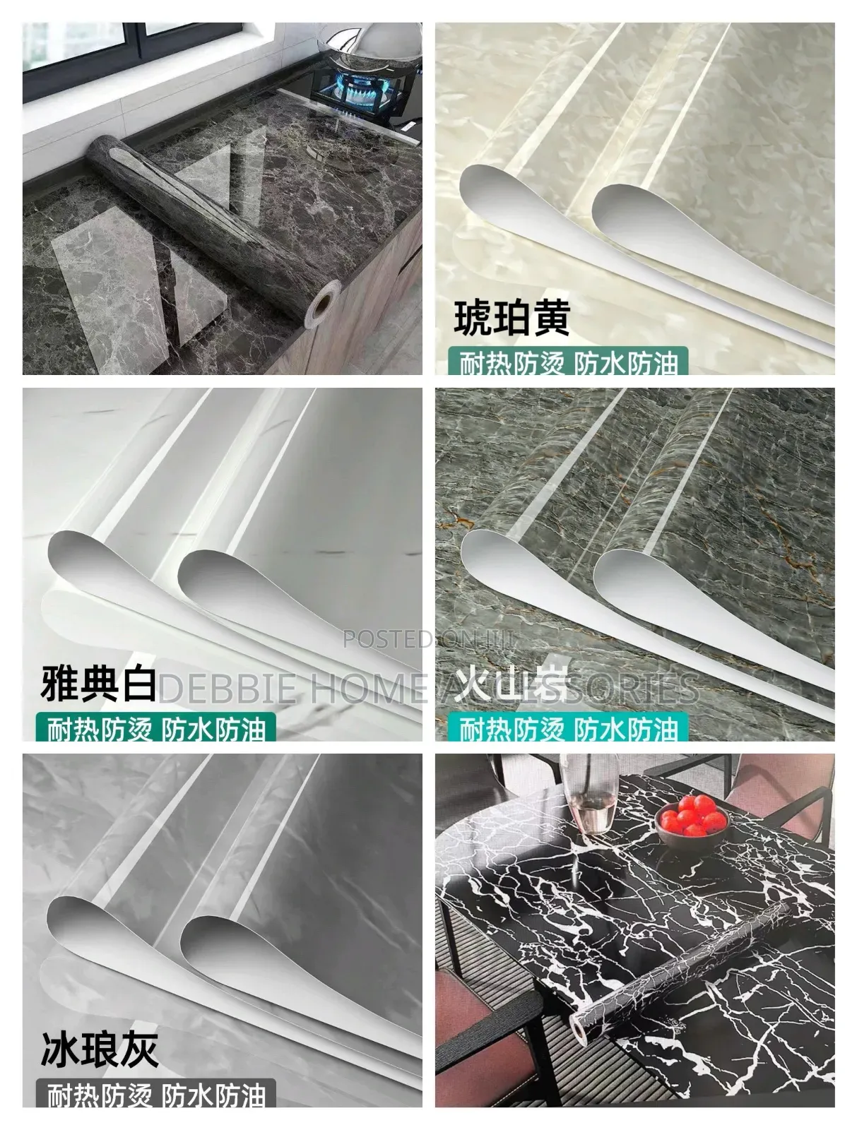 Waterproof and Oil-Proof
Kitchen Sticker (10m*60cm)