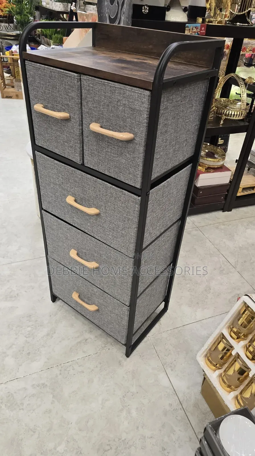 4-Drawer Fabric Dresser Storage
