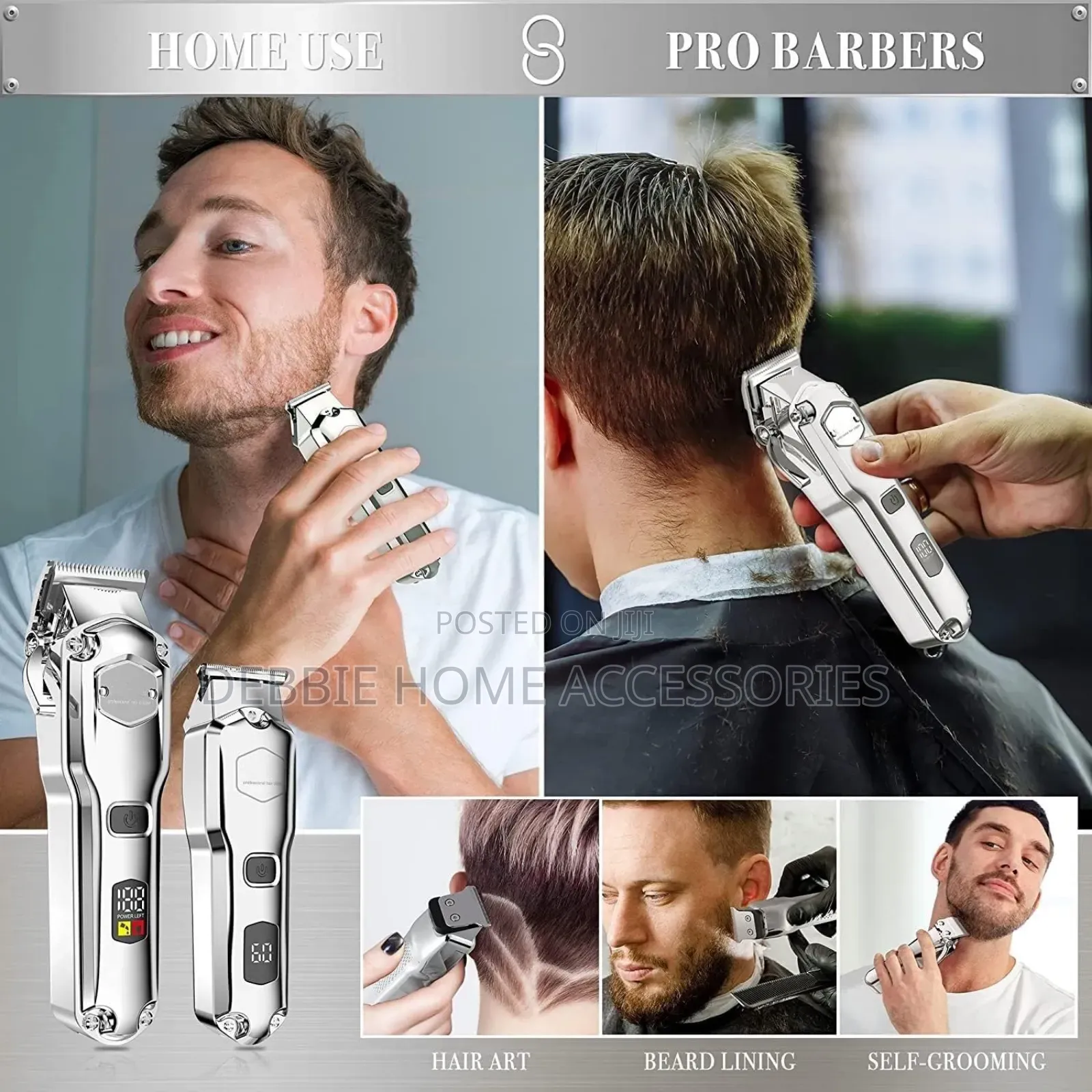 Professional Hair Clipper and Trimmer Set