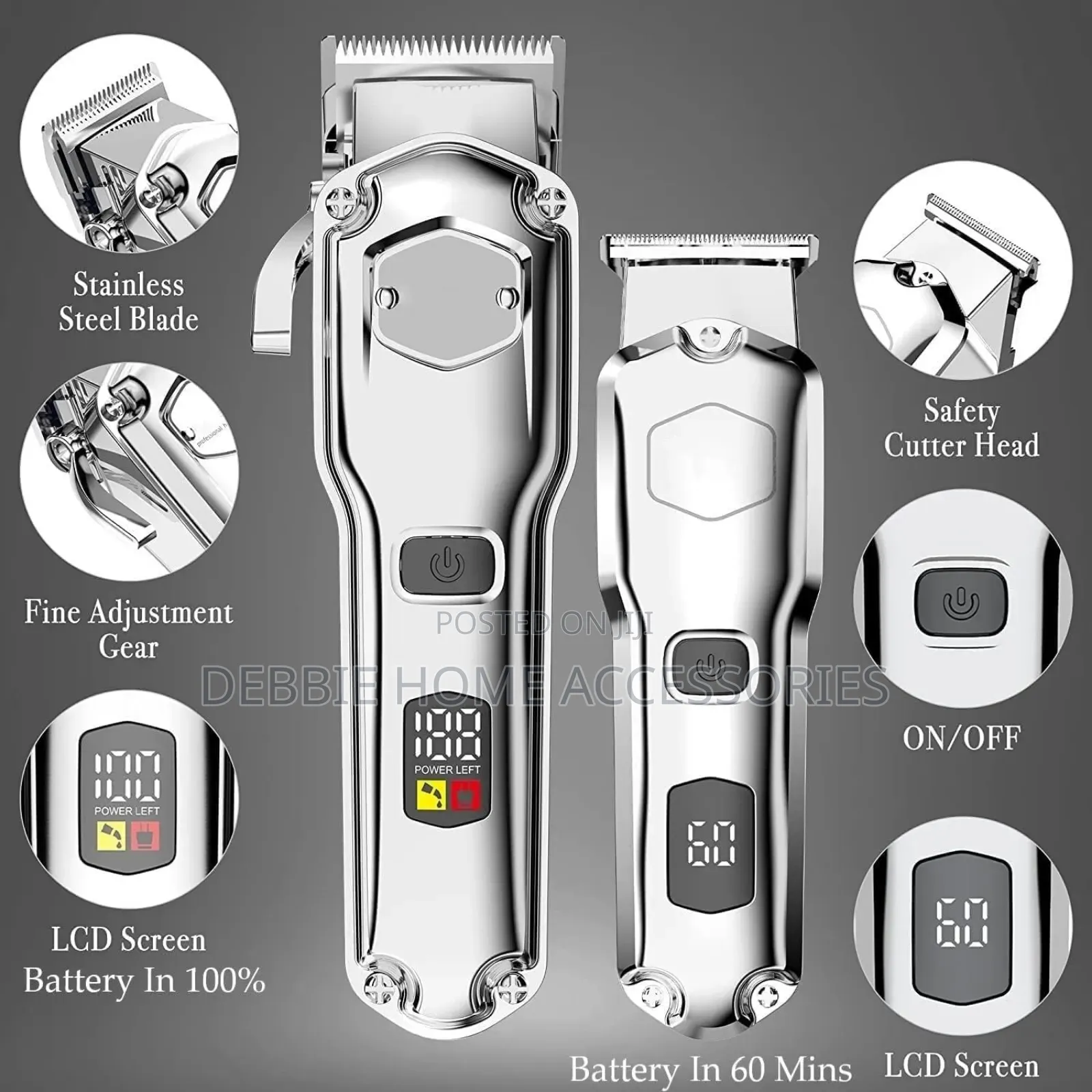 Professional Hair Clipper and Trimmer Set