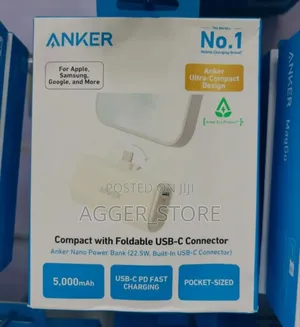 Anker Nano Power Bank (22.5w, Built-in Usb-C Connector)
