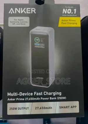 Anker Prime 27,650mah Powerbank (250w)