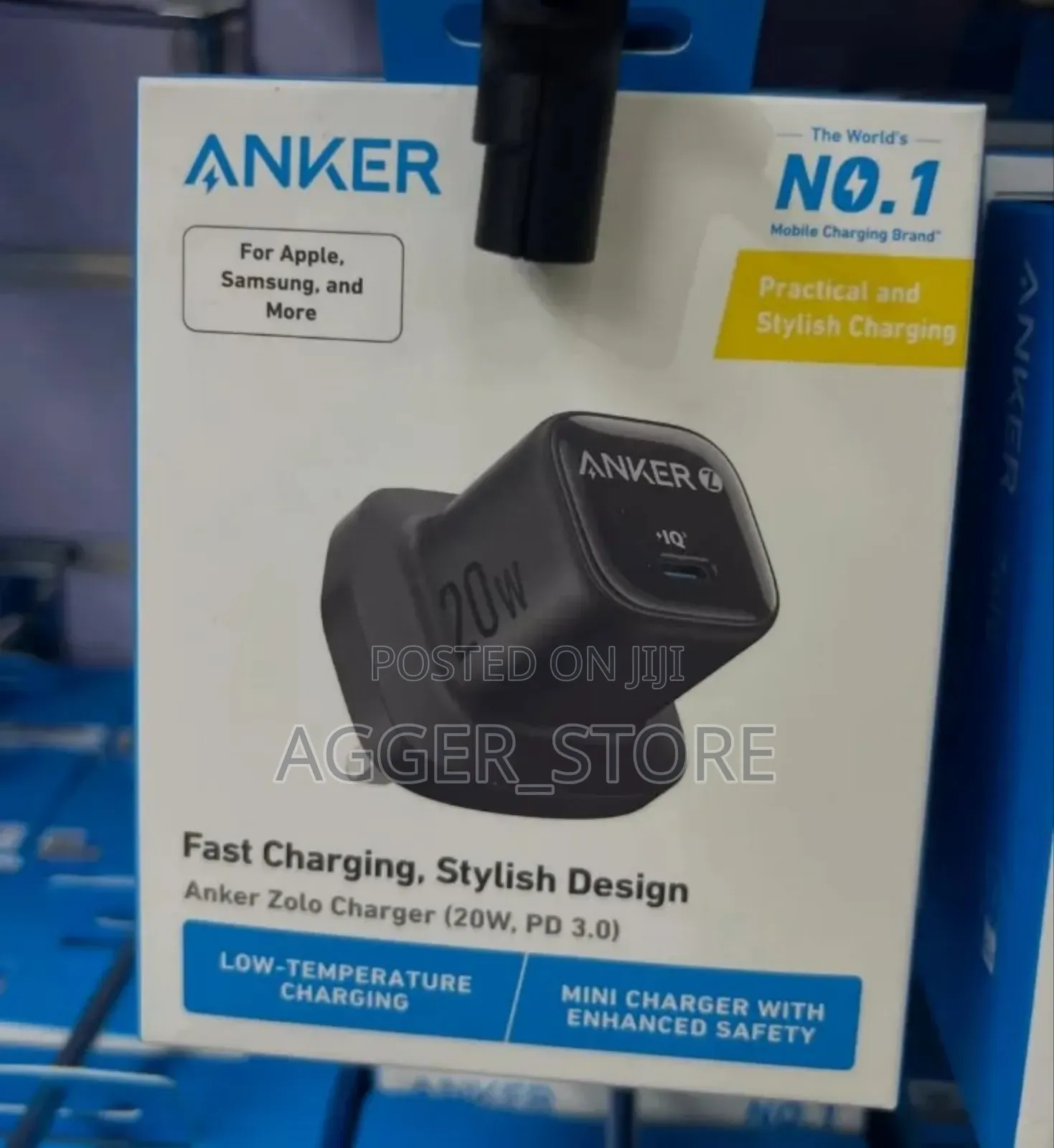 Fast Charging, Stylish Design Anker Zolo Charger (20w, Pd 3.0)