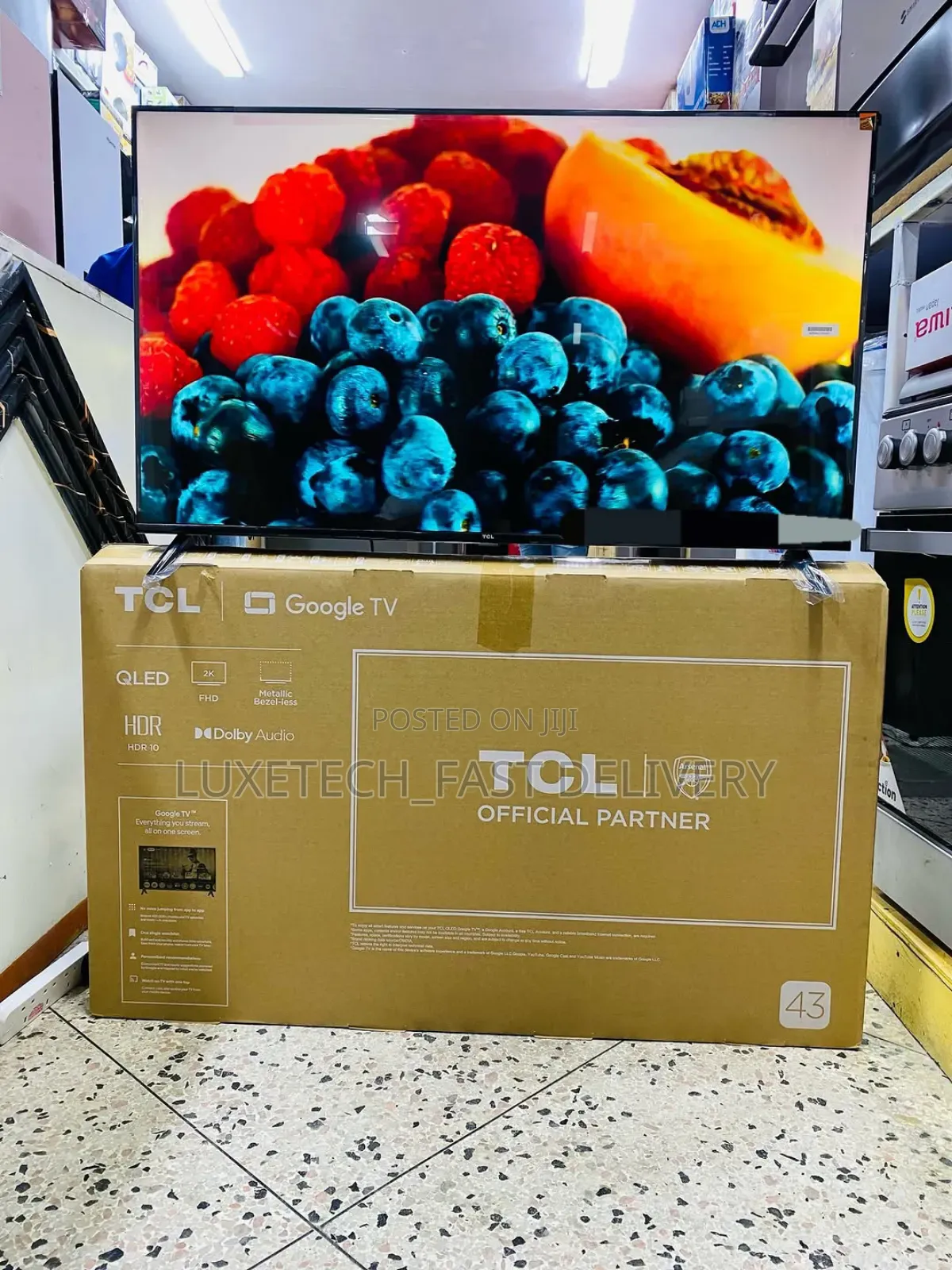 TCL 43" Smart Qled Google Tv