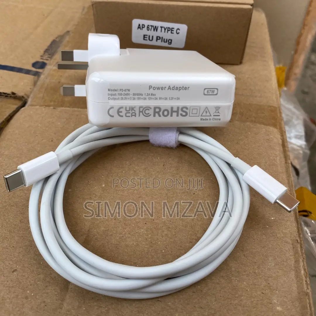 Original Type-C Charger for Macbook and Other Devices. Power Rating: