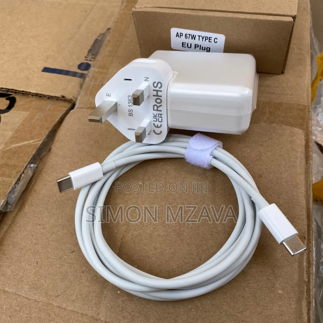 Original Type-C Charger for Macbook and Other Devices. Power Rating: