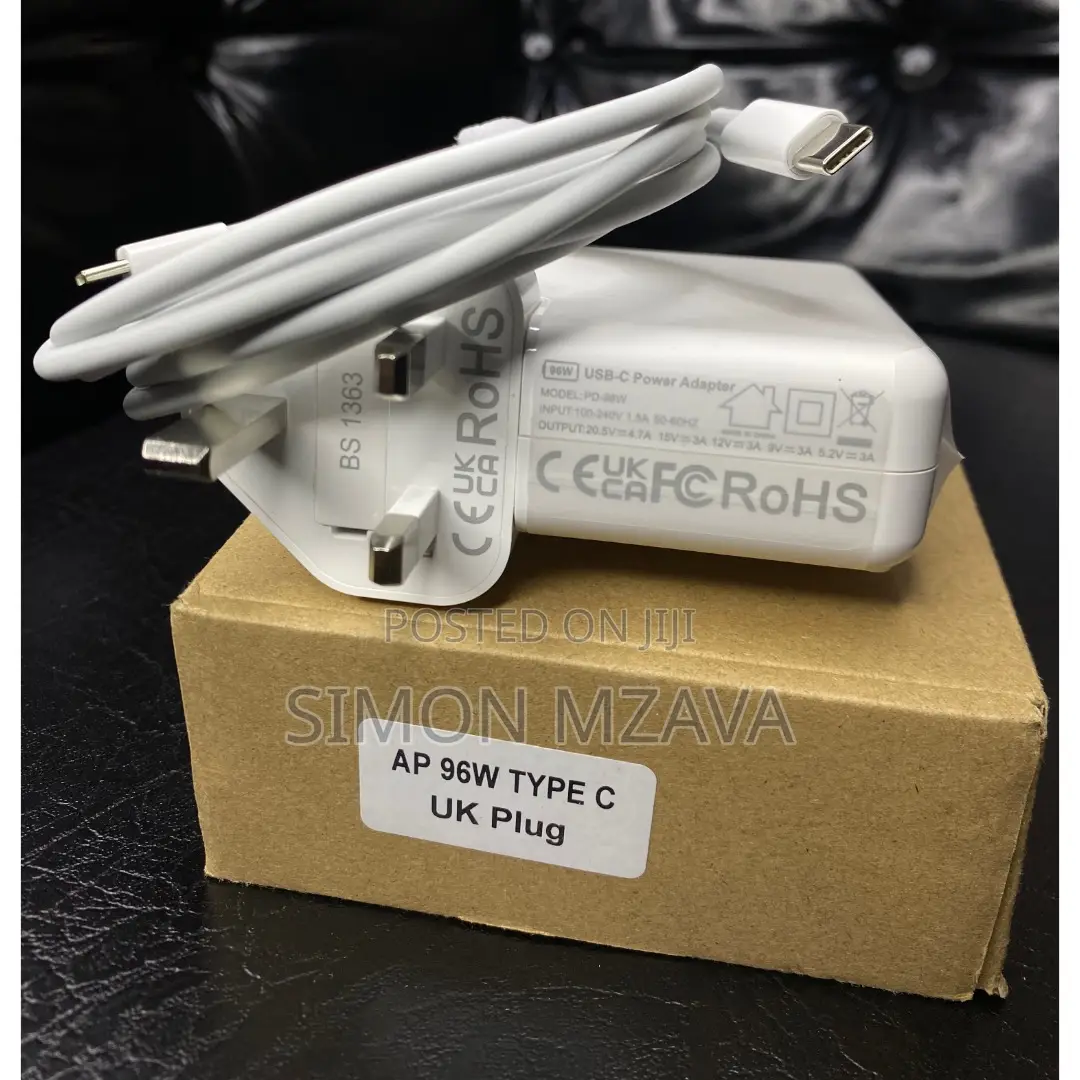 Brand New Type-C Charger for Macbook. Power Rating: 96w (20v⎓4.8a)