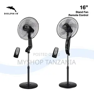 Dolphin Standing Fan Size 16 With Remote Control