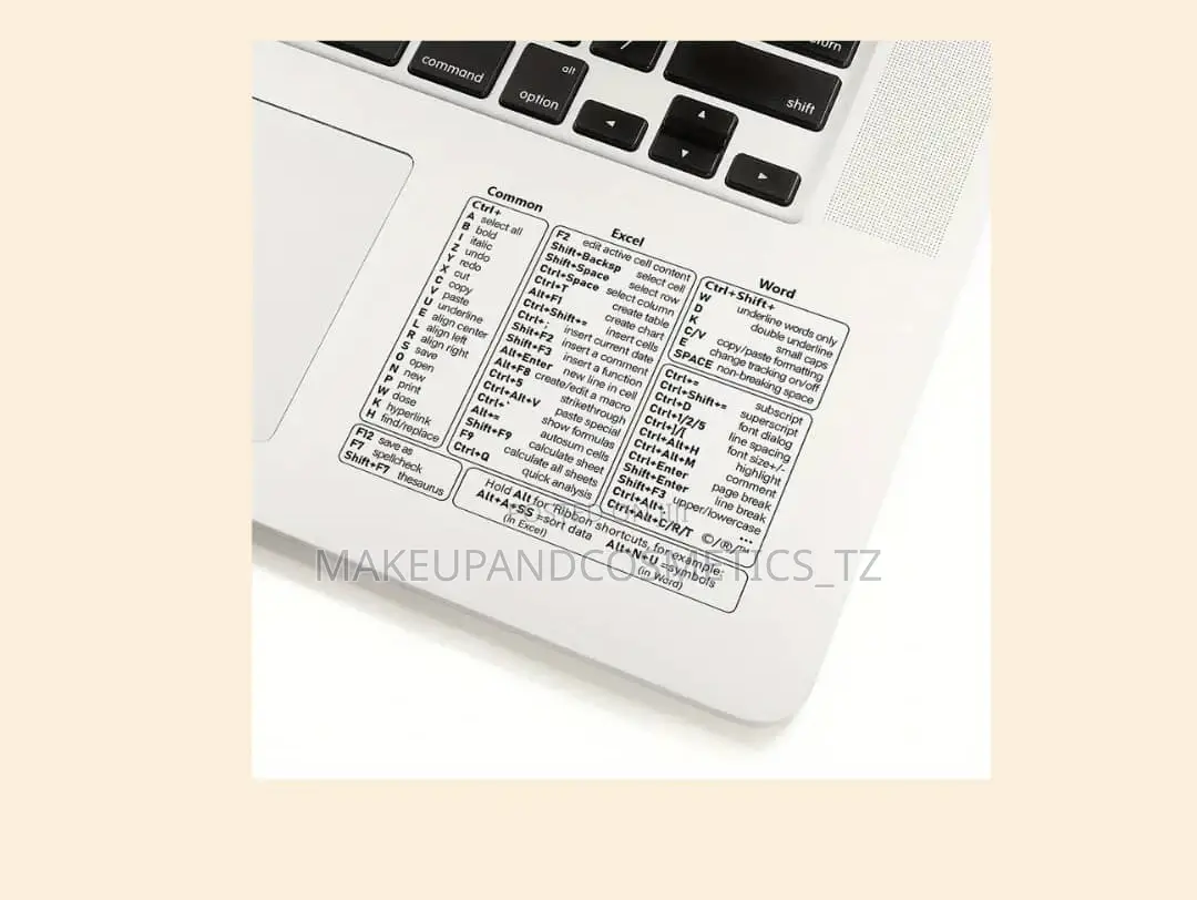 Laptop Keyboard Shortcut Sticker