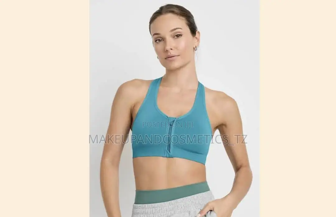 Gym Zip Bra Padded Premium Quality In Medium