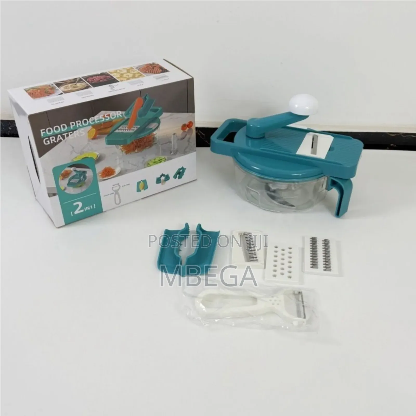 2 in 1 Manual Food Processor Grater