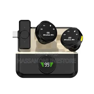 Q8 Dual Wireless Lavalier Microphone System With a Charging Case