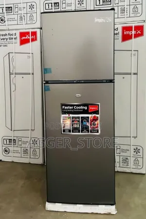 Impex Fridge 138l* *Silver Double Door