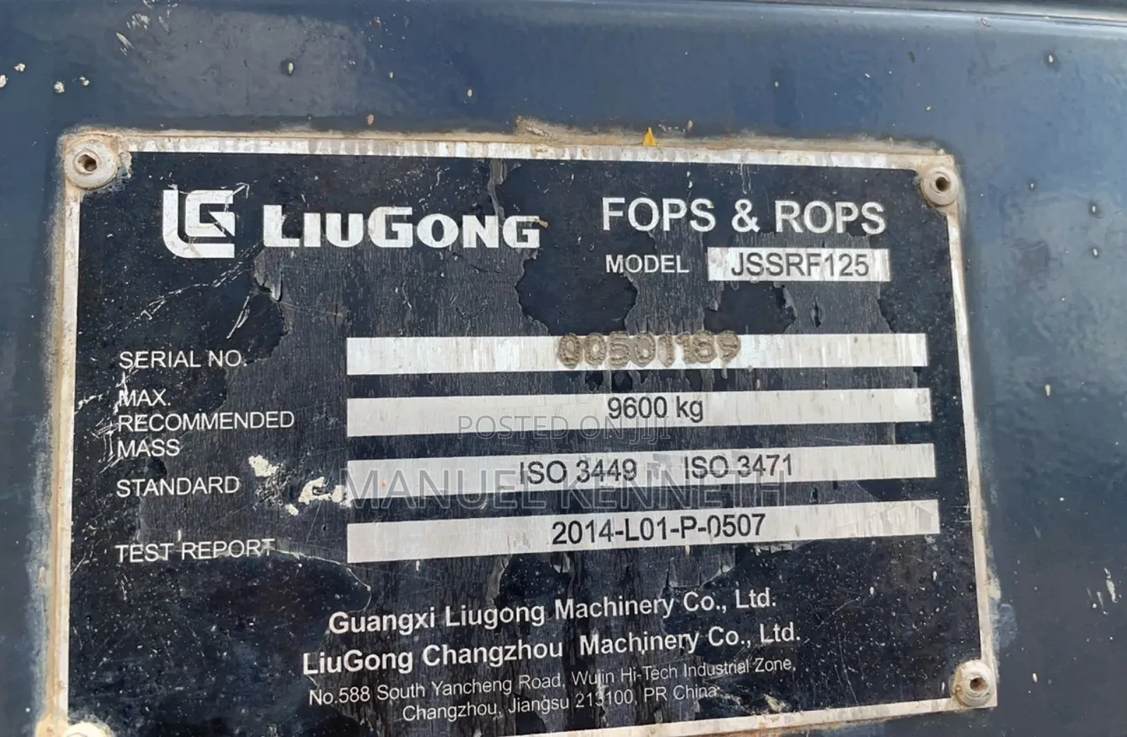 Liugong Backhoe Loader 777a For Sale