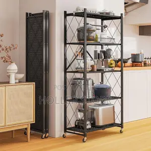 5-Tier Foldable Storage Rack (Classic Shelfu Ya Vyombo )