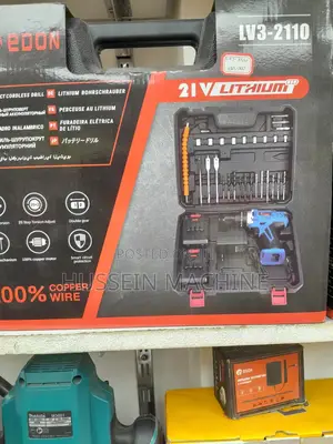 Cordless Drill Ful Tool Set 21v