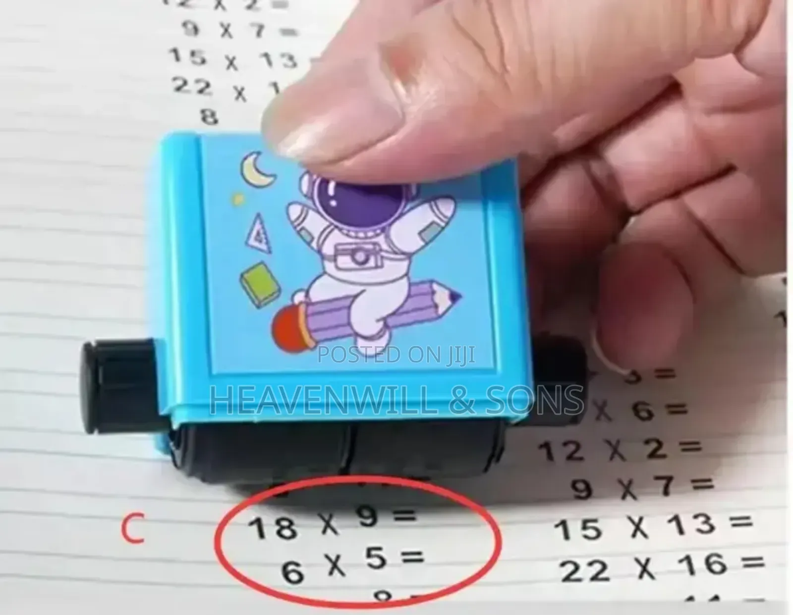 Maths Rolling Stamp Print Mathematics Questions For Primary-school