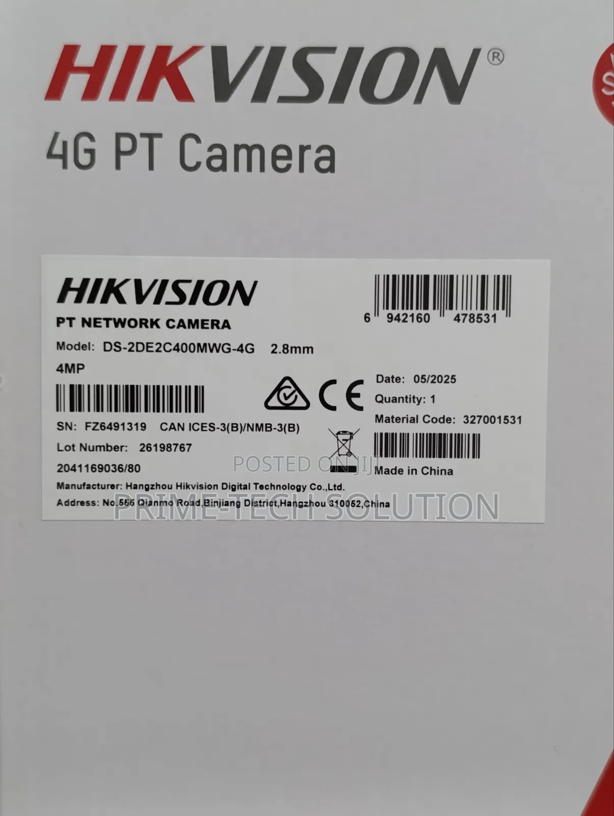 4mp Pt 4g Hikvision Smart Hybrid Light Camera