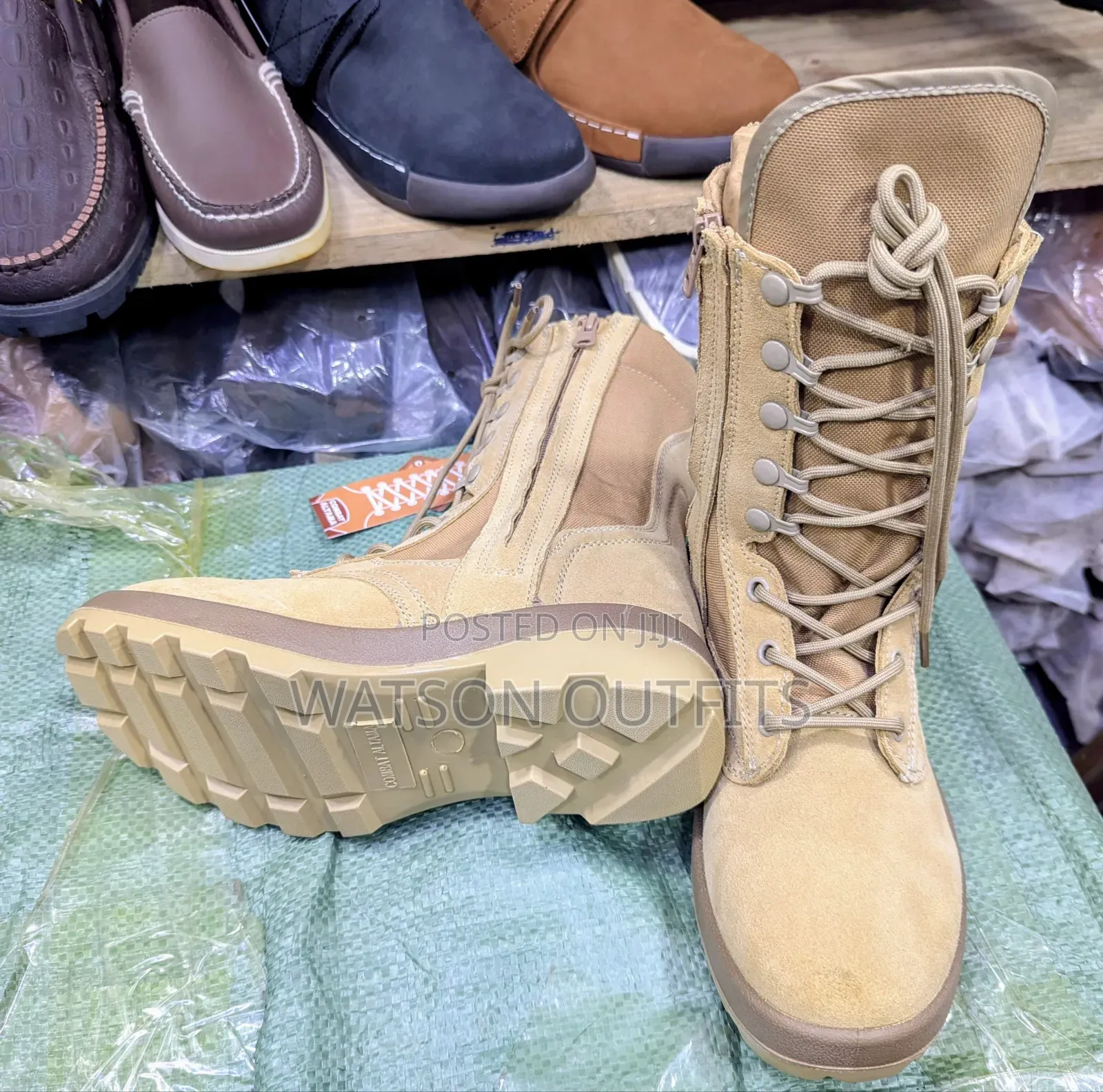 Men's Combat Leather Shoes or Buti Za Combat Altama