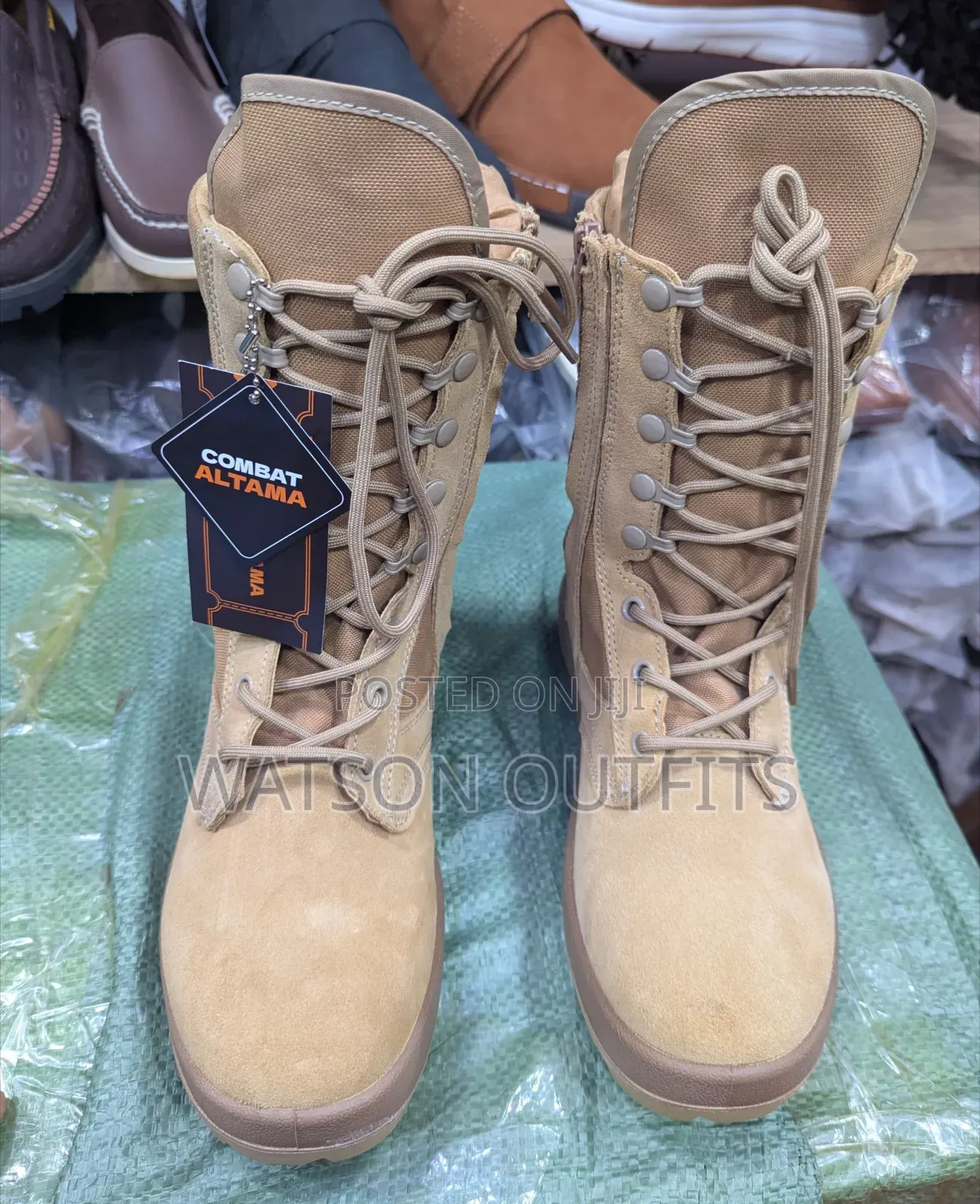 Men's Combat Leather Shoes or Buti Za Combat Altama