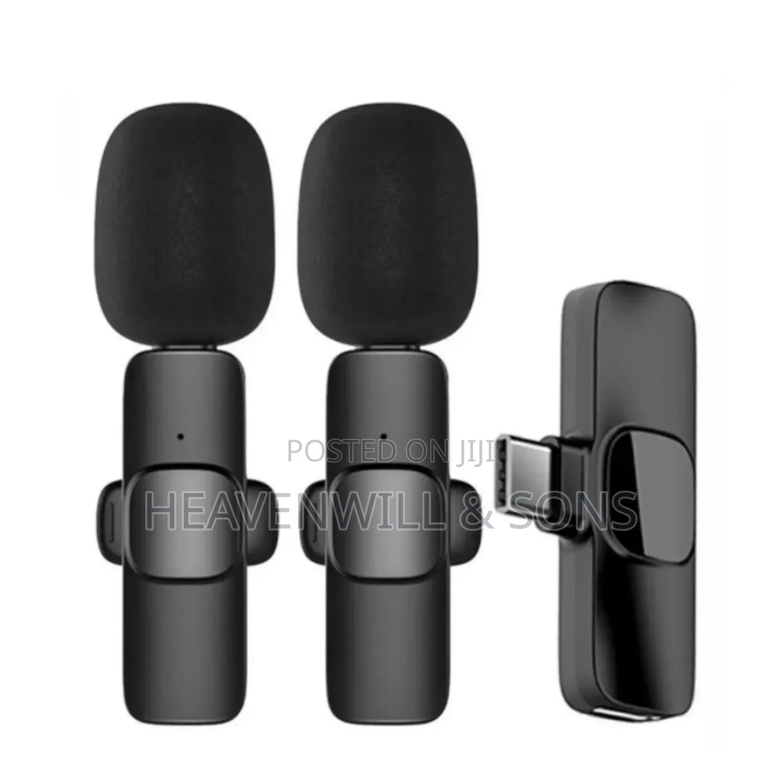 2-in-1 Wireless Mic for iPhone Android – Noise Cancelling