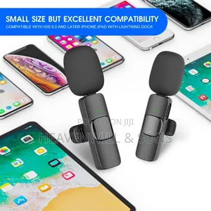 2-in-1 Wireless Mic for iPhone Android – Noise Cancelling