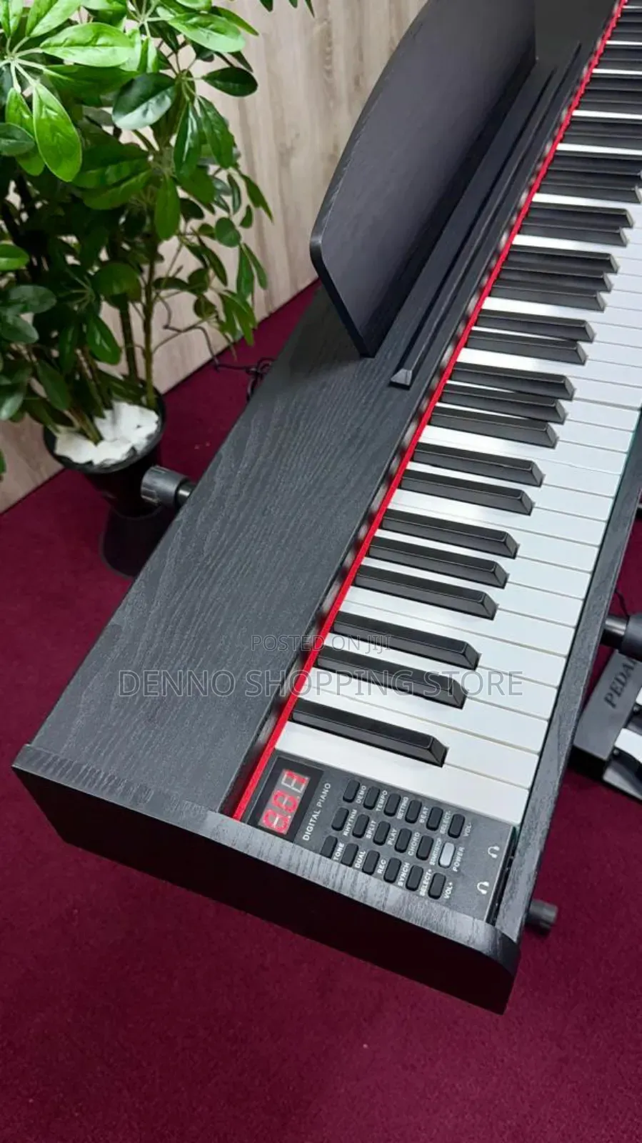 Black Digital Piano 88 Keys With 3 Pedal