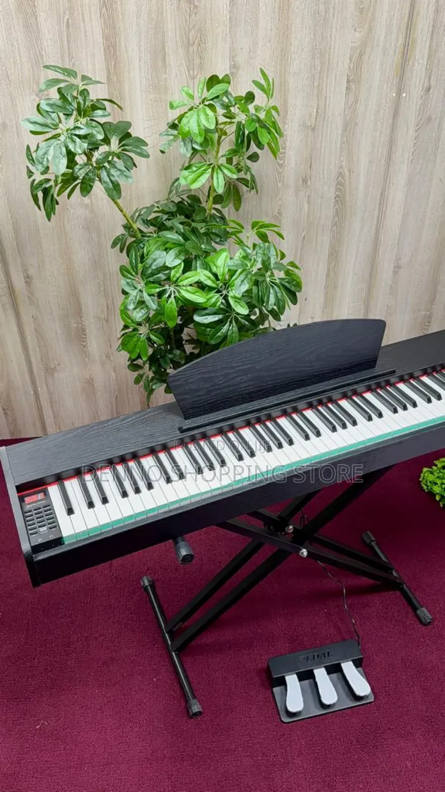 Black Digital Piano 88 Keys With 3 Pedal