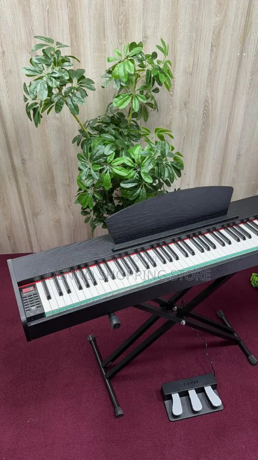 Black Digital Piano 88 Keys With 3 Pedal